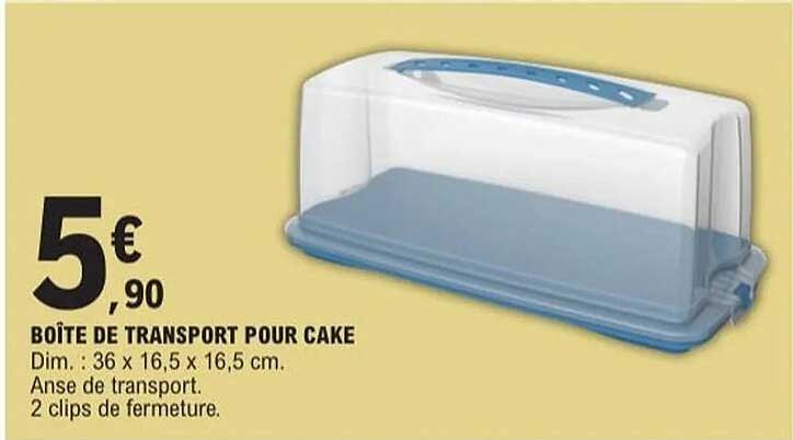 BOÎTE DE TRANSPORT POUR CAKE