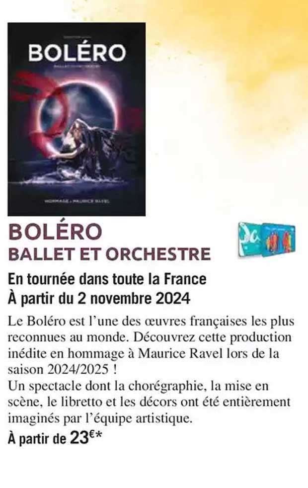 BOLÉRO BALLET ET ORCHESTRE