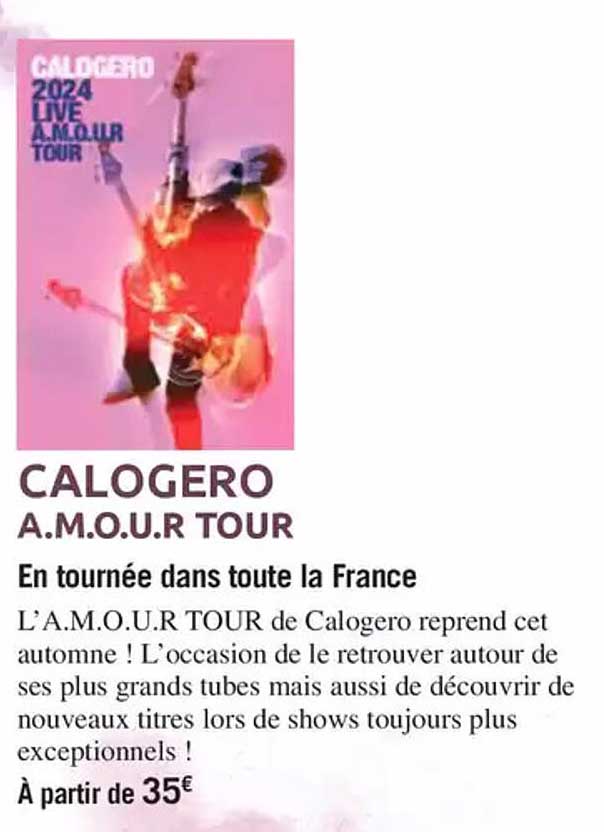 CALOGERO A.M.O.U.R TOUR