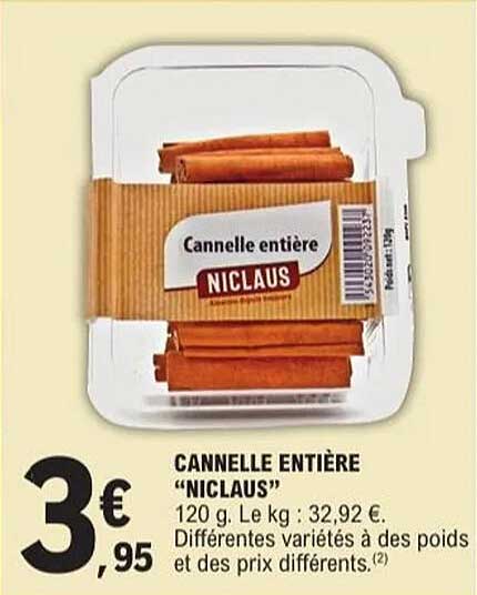 CANNELLE ENTIÈRE "NICLAUS"