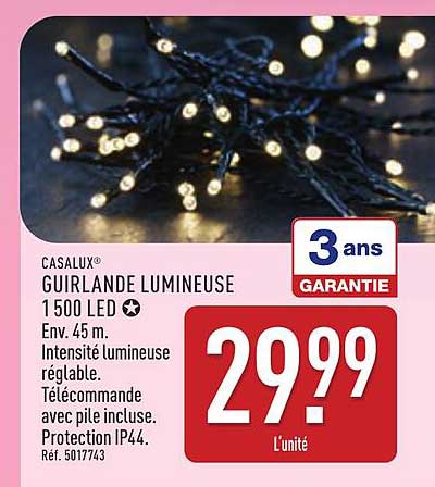 CASALUX® GUIRLANDE LUMINEUSE 1500 LED