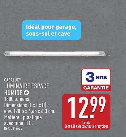 CASALUX® LUMINAIRE ESPACE HUMIDE