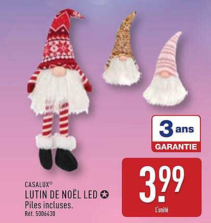 CASALUX LUTIN DE NOËL LED