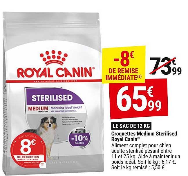 Croquettes Medium Sterilised Royal Canin®