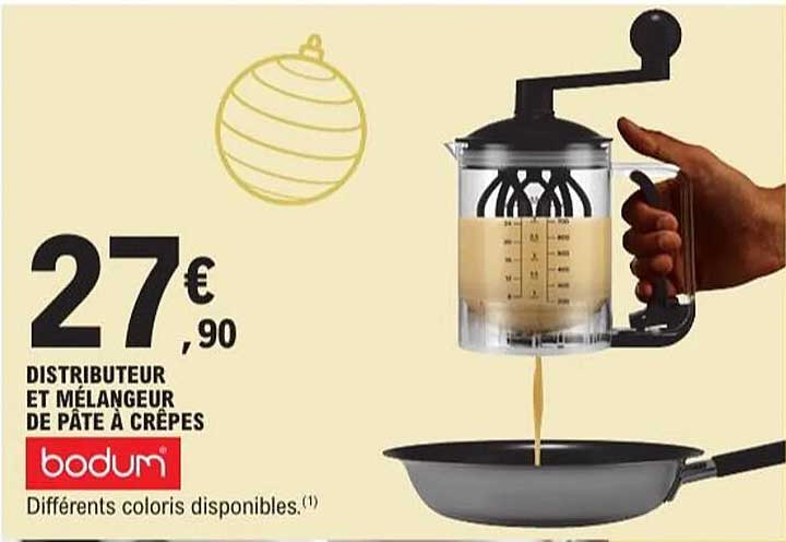 DISTRIBUTEUR ET MÉLANGEUR DE PÂTE À CRÊPES