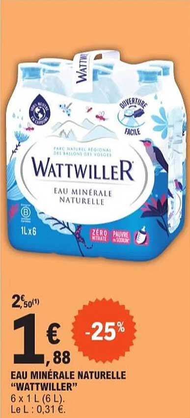 EAU MINÉRALE NATURELLE "WATTWILLER"