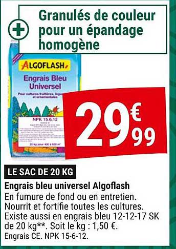 Engrais bleu universel Algoflash