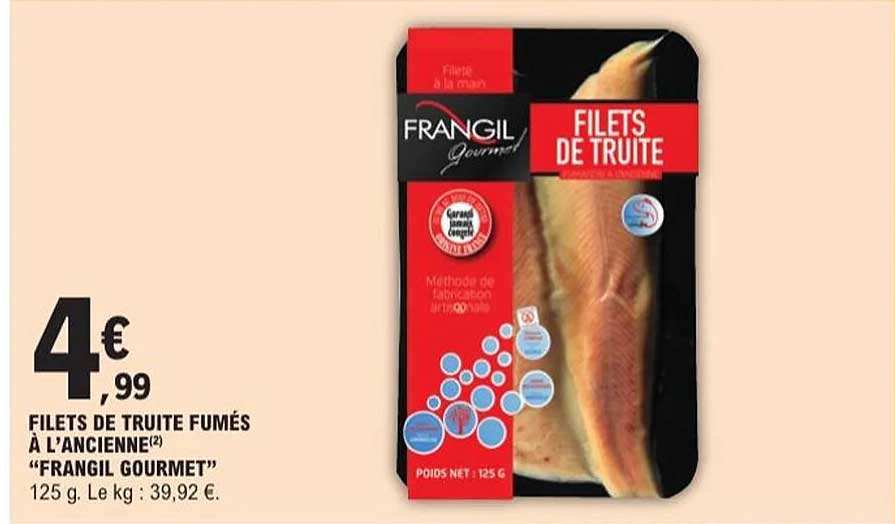 FILETS DE TRUITE FUMÉS À L'ANCIENNE “FRANGIL GOURMET”