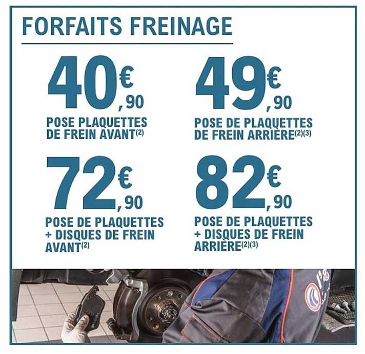 FORFAITS FREINAGE