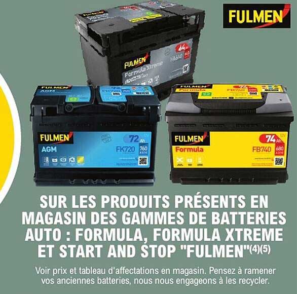 FORMULA, FORMULA XTREME ET START AND STOP "FULMEN"