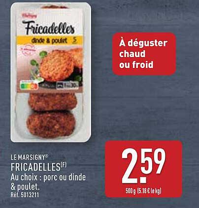 Fricadelles dinde & poulet