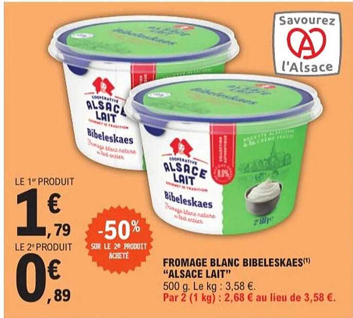 FROMAGE BLANC BIBELESKAES "ALSACE LAIT"