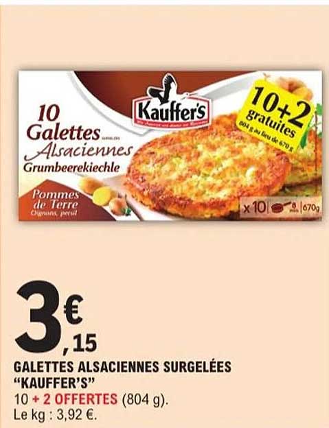 GALETTES ALSACIENNES SURGLÉES "KAUFFER'S"