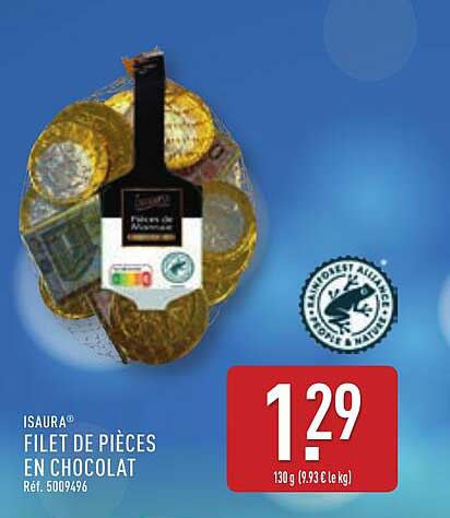 ISAURA® FILET DE PIÈCES EN CHOCOLAT