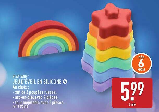 JEU D'ÉVEIL EN SILICONE