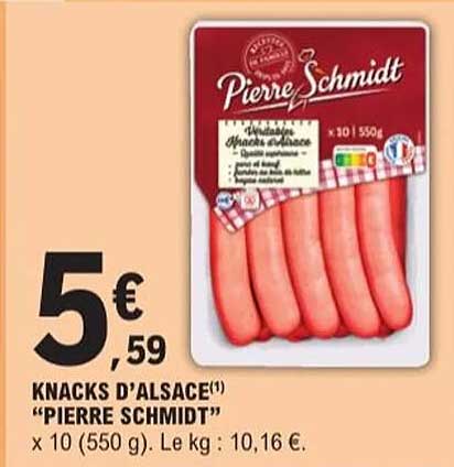 Knacks d'Alsace "Pierre Schmidt"