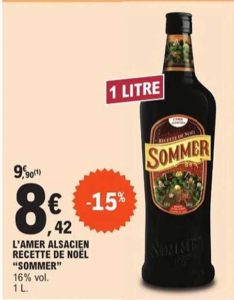 L'AMER ALSACIEN RECETTE DE NOËL "SOMMER"