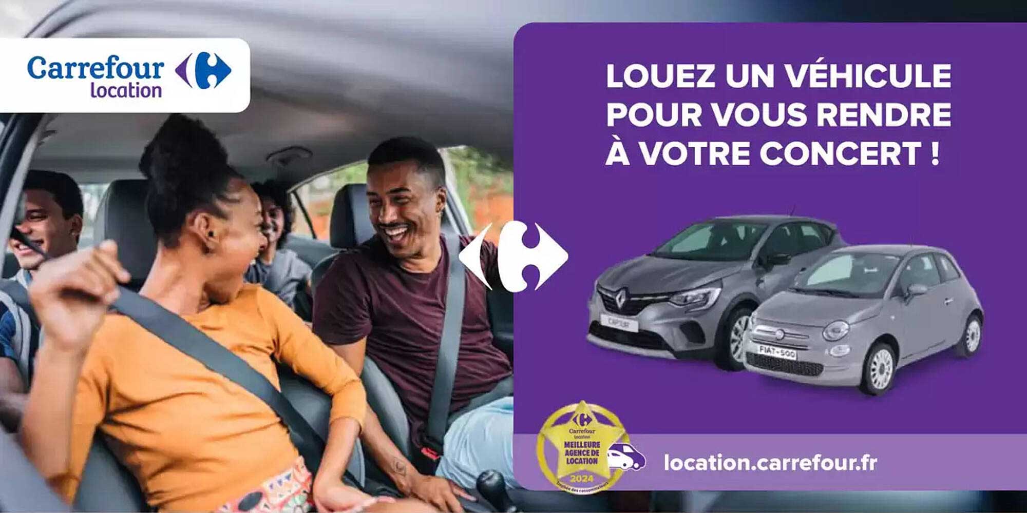 LOUEZ UN VÉHICULE POUR VOUS RENDRE À VOTRE CONCERT !