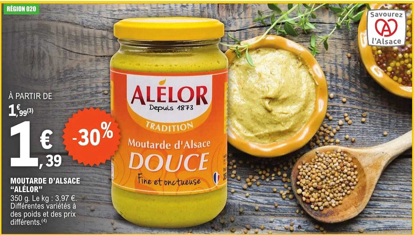 Moutarde d'Alsace "Alélor" Douce