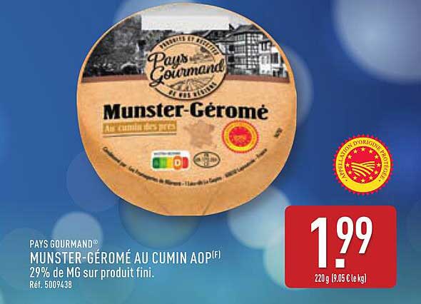 Munster-Géromé au cumin AOP