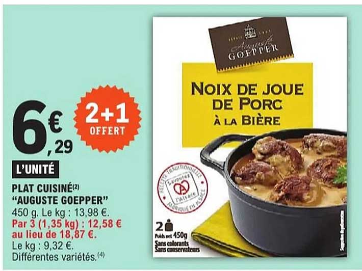 Noix de joue de Porc à la Bière