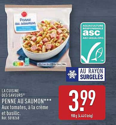 PENNE AU SAUMON***