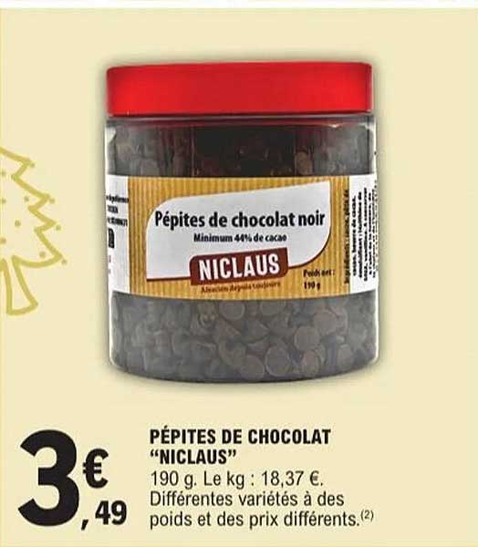 Pépite de chocolat "NICLAUS"