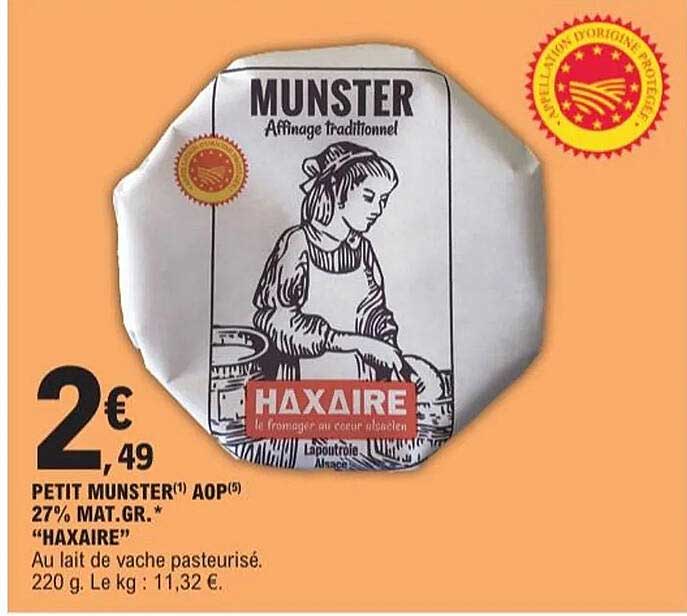 PETIT MUNSTER AOP "HAXAIRE"