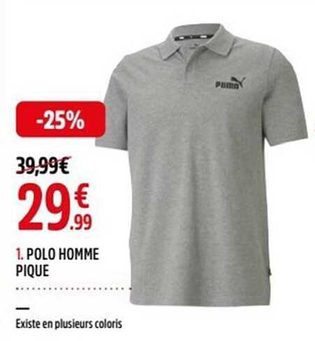 Polo Homme Pique