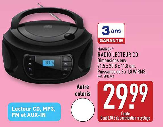 RADIO LECTEUR CD