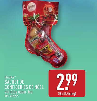 SACHET DE CONFISERIES DE NOËL