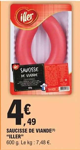 SAUCISSE DE VIANDE(*) "ILLER"