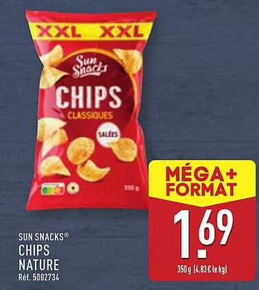 SUN SNACKS® CHIPS CLASSIQUES SALÉES