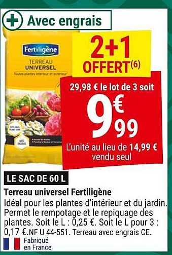 Terreau universel Fertiligène