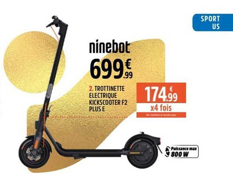 Trottinette électrique Kickscooter F2 Plus E