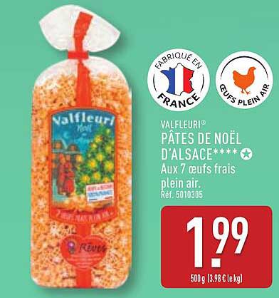 VALFLEURI® PÂTES DE NOËL D'ALSACE****