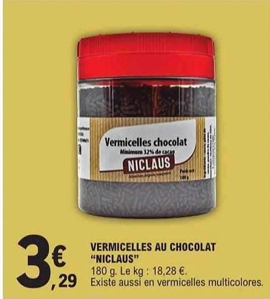 VERMICELLES AU CHOCOLAT "NICLAUS"