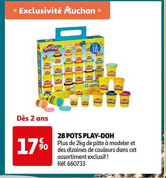 28 POTS PLAY-DOH