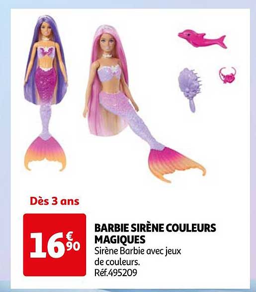 BARBIE SIRÈNE COULEURS MAGIQUES