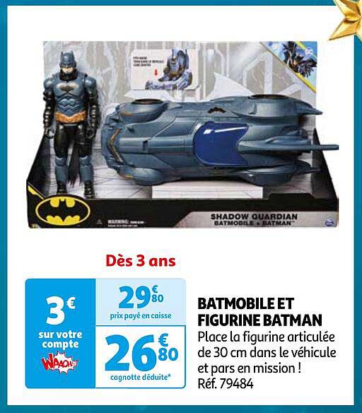 BATMOBILE ET FIGURINE BATMAN