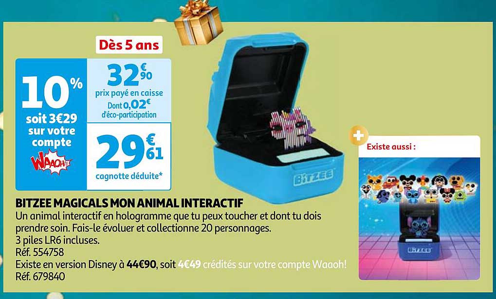 BITZEE MAGICALS MON ANIMAL INTERACTIF