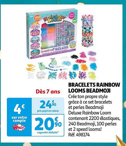 BRACELETS RAINBOW LOOMS BEADMOJI