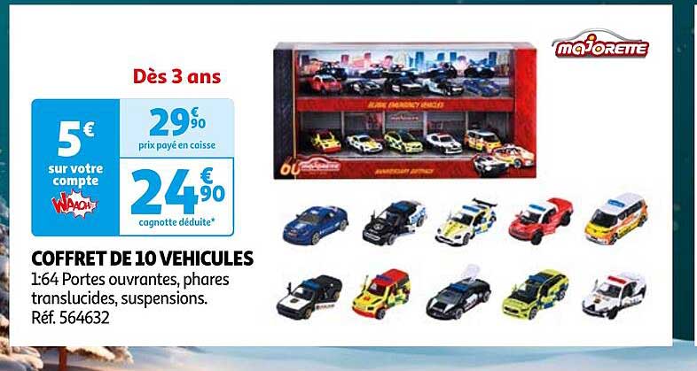 COFFRET DE 10 VEHICULES