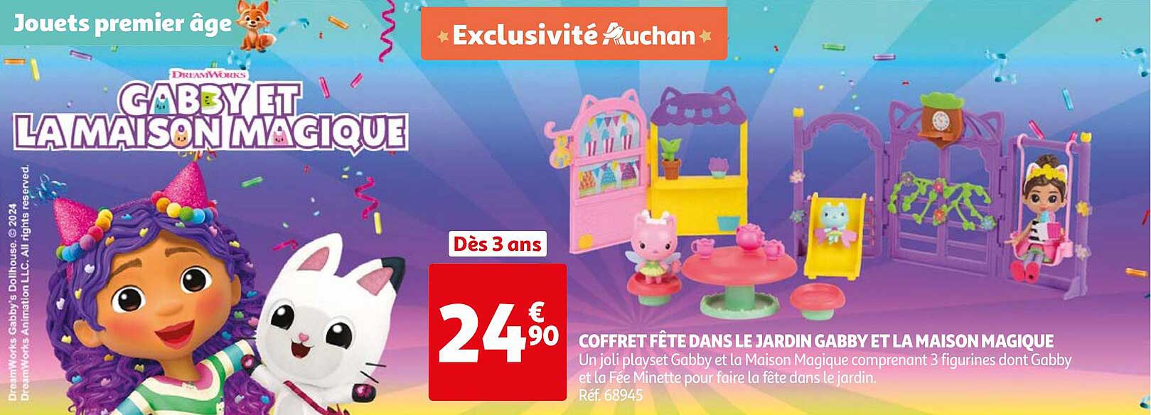 COFFRET FÊTE DANS LE JARDIN GABBY ET LA MAISON MAGIQUE