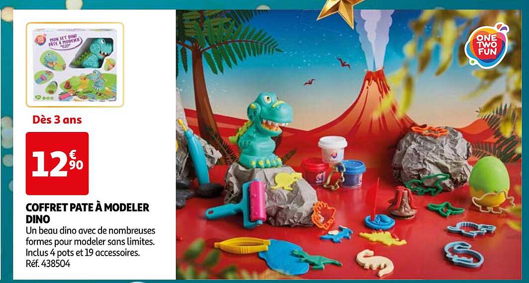 COFFRET PATE À MODELER DINO