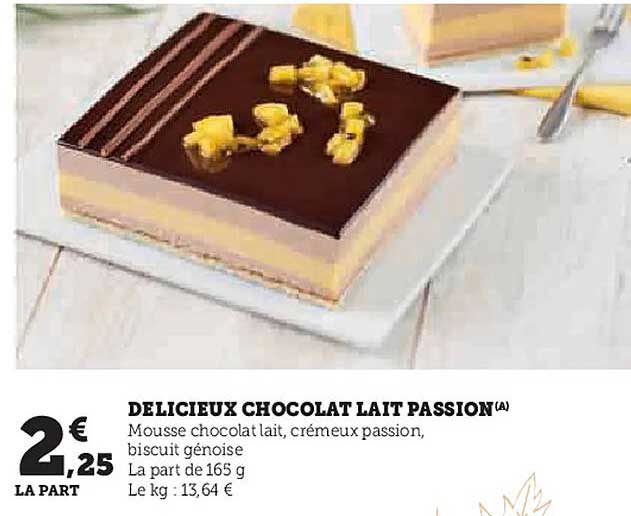 DELICIEUX CHOCOLAT LAIT PASSION