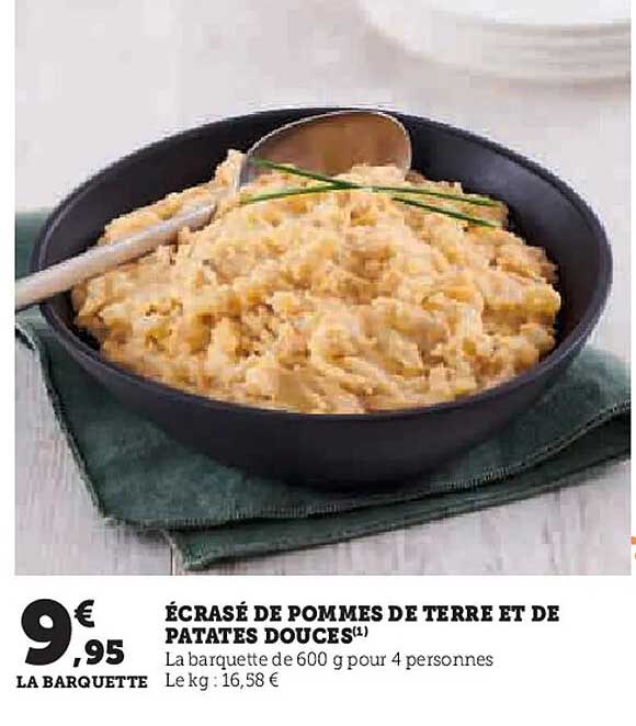 ÉCRASÉ DE POMMES DE TERRE ET DE PATATES DOUCES