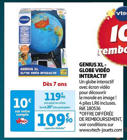 GENIUS XL - GLOBE VIDÉO INTERACTIF