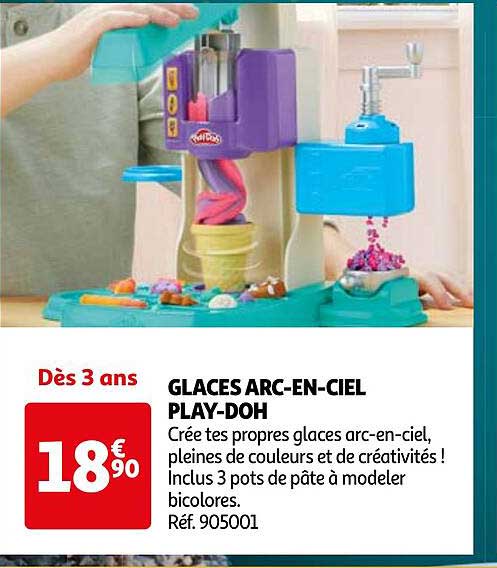 GLACES ARC-EN-CIEL PLAY-DOH