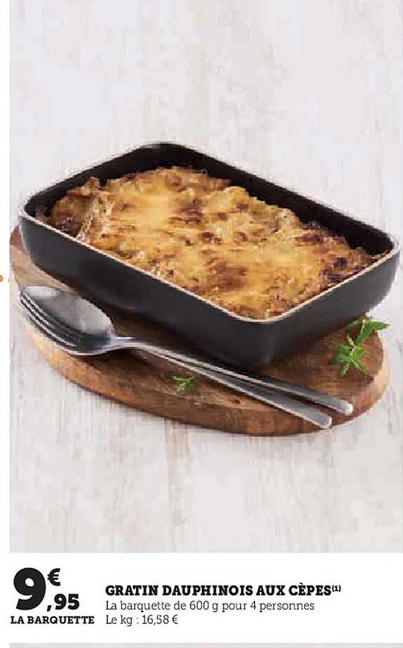 GRATIN DAUPHINOIS AUX CÈPES